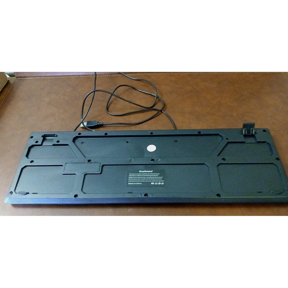 EZ Eyes™ USB Wired KEYBOARD‎ Model KL-306B - Black on Yellow - Large Print #1257